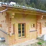les Contamines chrobak styl alpejski budownicztwo drewniane konstrukcje drewniane